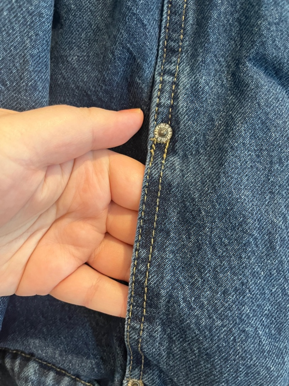 Old Navy Women Dark Blue Denim Jacket XL - Picture 4 of 4